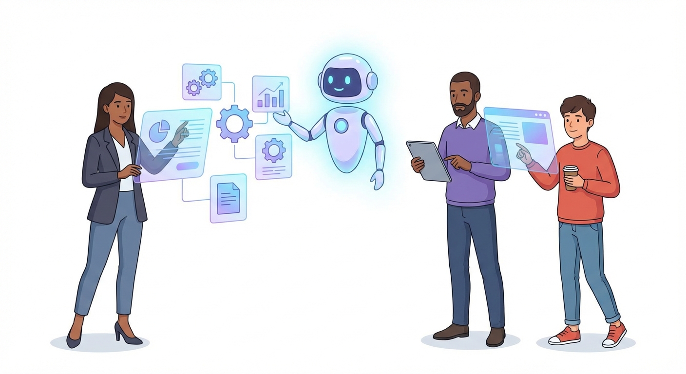 Interfaz de Claude Code para no desarrolladores configurando un proyecto